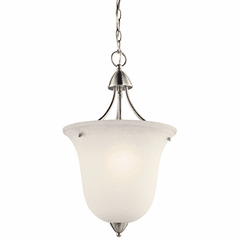Kichler Nicholson 1-LT Foyer Pendant - Brushed Nickel - 42882NI Kichler Nicholson 1-LT Foyer Pendant - Brushed Nickel - 42882NI