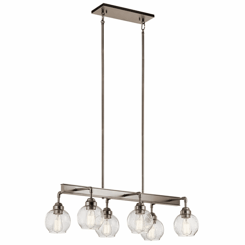Kichler Niles 6-LT Linear Chandelier - Antique Pewter - 43994AP