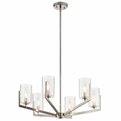 Kichler Nye 1 Tier 6-LT Chandelier - Classic Pewter - 52314CLP