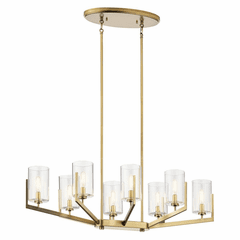 Kichler Nye Oval 8-LT Chandelier - Brushed Natural Brass - 52315BNB