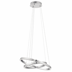 Kichler Opus 2 Ring LED Pendant - Chrome - 83864
