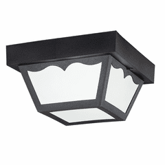 Kichler Outdoor Plastic Fixtures Polypropylene 1-LT Flush Mount - Black - 9320BK Kichler Outdoor Plastic Fixtures Polypropylene 1-LT Flush Mount - Black - 9320BK