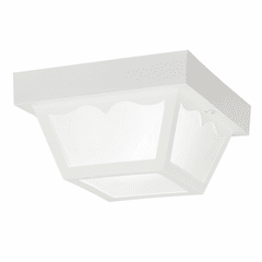 Kichler Outdoor Plastic Fixtures Polypropylene 1-LT Flush Mount - White - 9320WH Kichler Outdoor Plastic Fixtures Polypropylene 1-LT Flush Mount - White - 9320WH