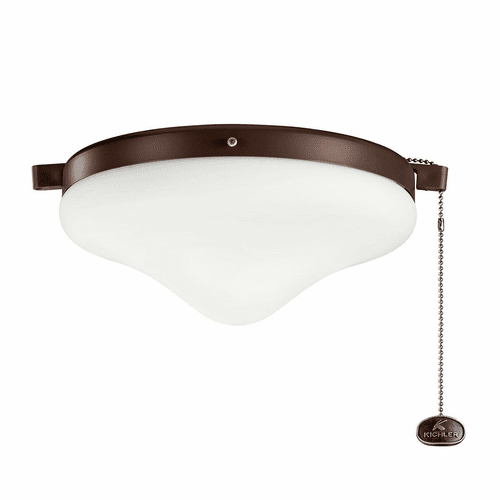 Kichler Outdoor Wet Ceiling Fan Light Kit - Coffee Mocha - 380010CMO