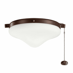 Kichler Outdoor Wet Ceiling Fan Light Kit - Coffee Mocha - 380010CMO