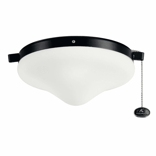 Kichler Outdoor Wet Ceiling Fan Light Kit - Satin Black - 380010SBK