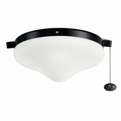 Kichler Outdoor Wet Ceiling Fan Light Kit - Satin Black - 380010SBK