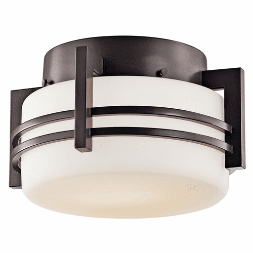 Kichler Pacific Edge 1-LT Flush Mount - Bronze - 9557AZ