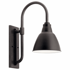 Kichler Pellinord 10" 1-LT Wall Light - Black - 49836BK Kichler Pellinord 10" 1-LT Wall Light - Black - 49836BK