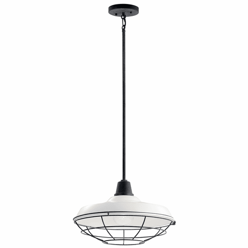 Kichler Pier 1-LT 16" Convertible Pendant - White - 49993WH