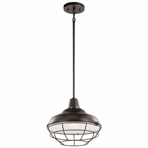 Kichler Pier 1-LT Outdoor Pendant/Semi Flush - Olde Bronze - 49992OZ