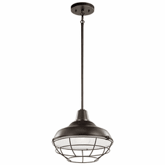 Kichler Pier 1-LT Outdoor Pendant/Semi Flush - Olde Bronze - 49992OZ