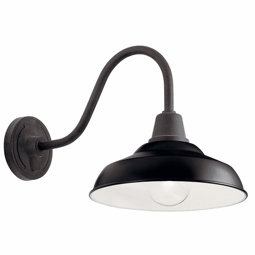Kichler Pier 1-LT Outdoor Wall Light - Black - 49990BK
