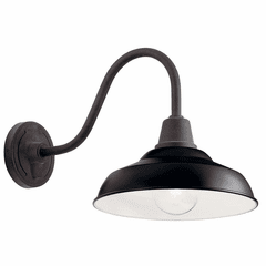 Kichler Pier 1-LT Outdoor Wall Light - Black - 49990BK