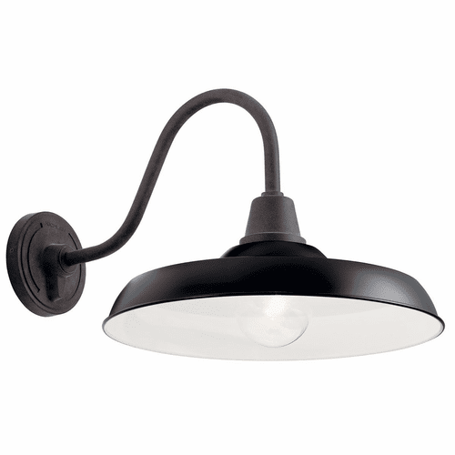 Kichler Pier 1-LT Outdoor Wall Light - Black - 49991BK