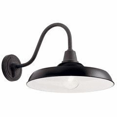 Kichler Pier 1-LT Outdoor Wall Light - Black - 49991BK