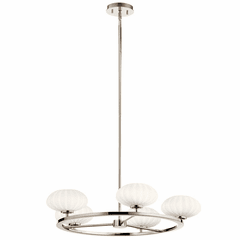 Kichler Pim 1 Tier 5-LT Chandelier - Polished Nickel - 52223PN