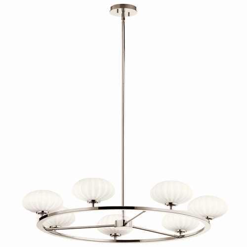 Kichler Pim 7-LT 1 Tier Chandelier - Polished Nickel - 52225PN