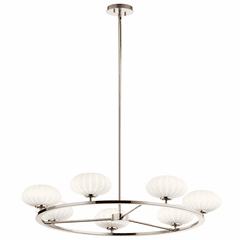 Kichler Pim 7-LT 1 Tier Chandelier - Polished Nickel - 52225PN