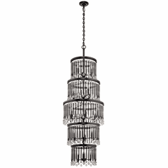Kichler Piper 18-LT Chandelier - Espresso - 43758ESP
