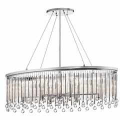 Kichler Piper 6-LT Oval Chandelier - Chrome - 43725CH