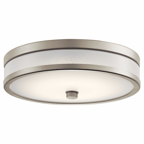 Kichler Pira 12" LED Flush Mount - Brushed Nickel - 11302NILED