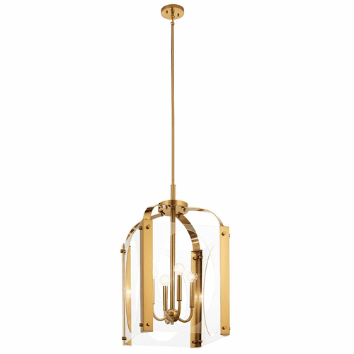 Kichler Pytel 4-LT Large Foyer Pendant - Fox Gold - 52024FXG