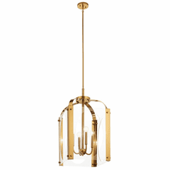Kichler Pytel 4-LT Large Foyer Pendant - Fox Gold - 52024FXG