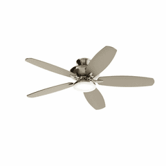 Kichler Renew 52" Designer LED Ceiling Fan - Painted Brushed Nickel - 330163NI