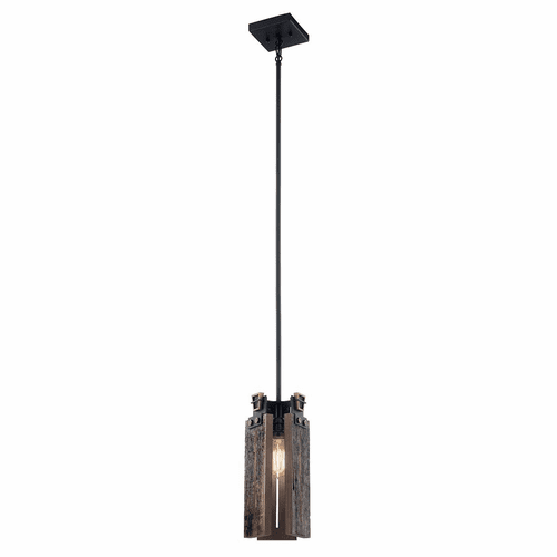 Kichler Ridgewood 1-LT Mini Pendant - Textured Black - 44182BKT
