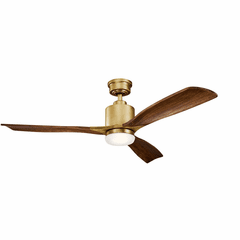 Kichler Ridley II LED 52" Ceiling Fan - Brass - 300027NBR Kichler Ridley II LED 52" Ceiling Fan - Brass - 300027NBR