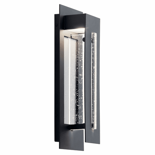 Kichler River Path 17.5" LED Wall Light - Black - 49945BKTLED