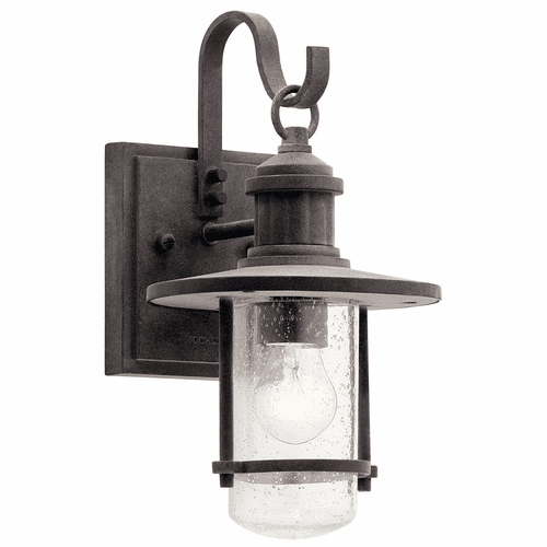 Kichler Riverwood 12.5" 1-LT Wall Light - Weathered Zinc - 49191WZC