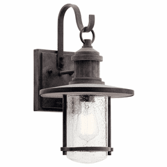 Kichler Riverwood 16.75" 1-LT Wall Light - Weathered Zinc - 49193WZC Kichler Riverwood 16.75" 1-LT Wall Light - Weathered Zinc - 49193WZC
