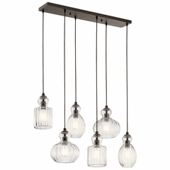Kichler Riviera 6-LT Linear Chandelier - Olde Bronze - 43950OZ