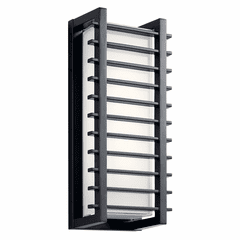 Kichler Rockbridge 16" 2-LT LED Wall Light - Black - 49785BKLED