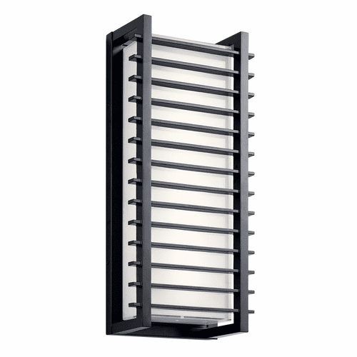 Kichler Rockbridge 21" 2-LT LED Wall Light - Black - 49786BKLED