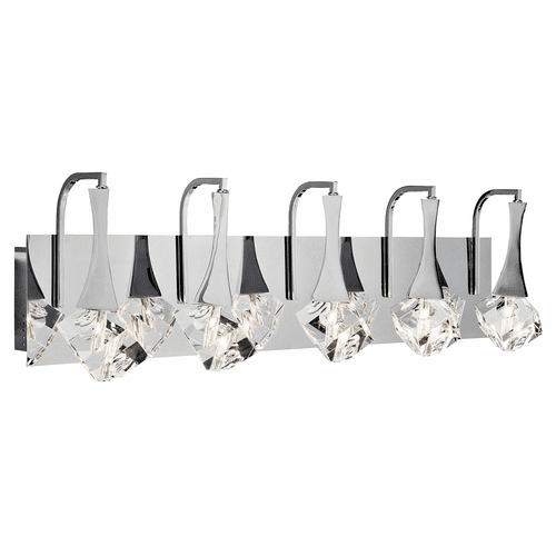 Kichler Rockne 5-LT LED Vanity Light - Chrome - 83777