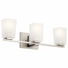 Kichler Roehm 3-LT Bath Light - Brushed Nickel - 55017NI Kichler Roehm 3-LT Bath Light - Brushed Nickel - 55017NI