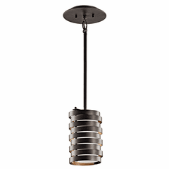 Kichler Roswell 1-LT Mini Pendant Olde Bronze - 43304OZ Kichler Roswell 1-LT Mini Pendant Olde Bronze - 43304OZ