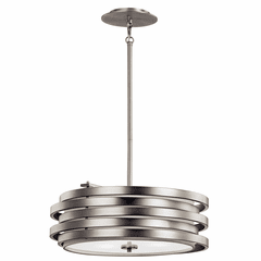 Kichler Roswell 3-LT Pendant - Brushed Nickel - 43301NI Kichler Roswell 3-LT Pendant - Brushed Nickel - 43301NI