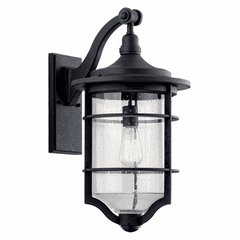 Kichler Royal Marine 21.75" 1-LT Wall Light - Distressed Black - 49128DBK