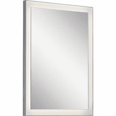 Kichler Ryame 24" Lighted Mirror Silver - Matte Silver - 84168 Kichler Ryame 24" Lighted Mirror Silver - Matte Silver - 84168