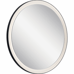 Kichler Ryame Round Lighted Mirror Black - Matte Black - 84169