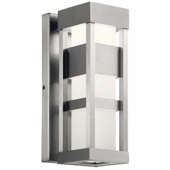 Kichler Ryler Outdoor LED Wall Light - Brushed Aluminum - 59035BALED