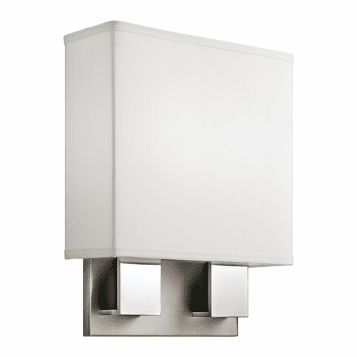 Kichler Santiago LED 14.25" Wall Sconce - Brushed Nickel & Chrome - 10439NCHLED