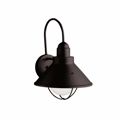 Kichler Seaside 14.25" 1-LT Wall Light - Black - 9023BK