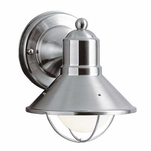 Kichler Seaside 7.5" 1-LT Wall Light - Brushed Nickel - 9021NI