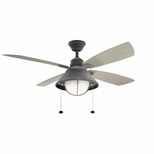 Kichler Seaside LED 54" Ceiling Fan - Weathered Zinc - 310181WZC