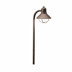 Kichler Seaside Traditional Marine Lantern 12V Path Light - Olde Brick - 15438OB